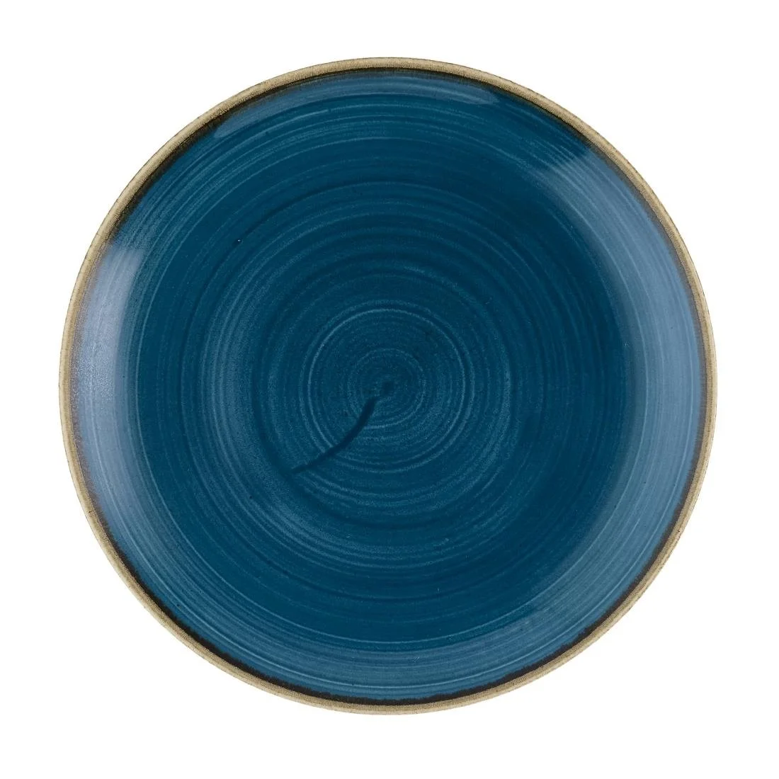 Churchill Stonecast Java Blue Evolve Coupe Plates 220mm (12 Pack) - Image 1