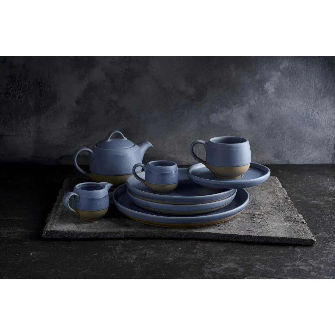 Churchill Emerge Oslo Blue Walled Plates 157mm (6 Pack) - Image 4