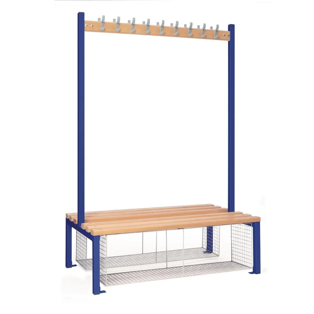 Double-sided Island Seating with Mesh Tray Blue