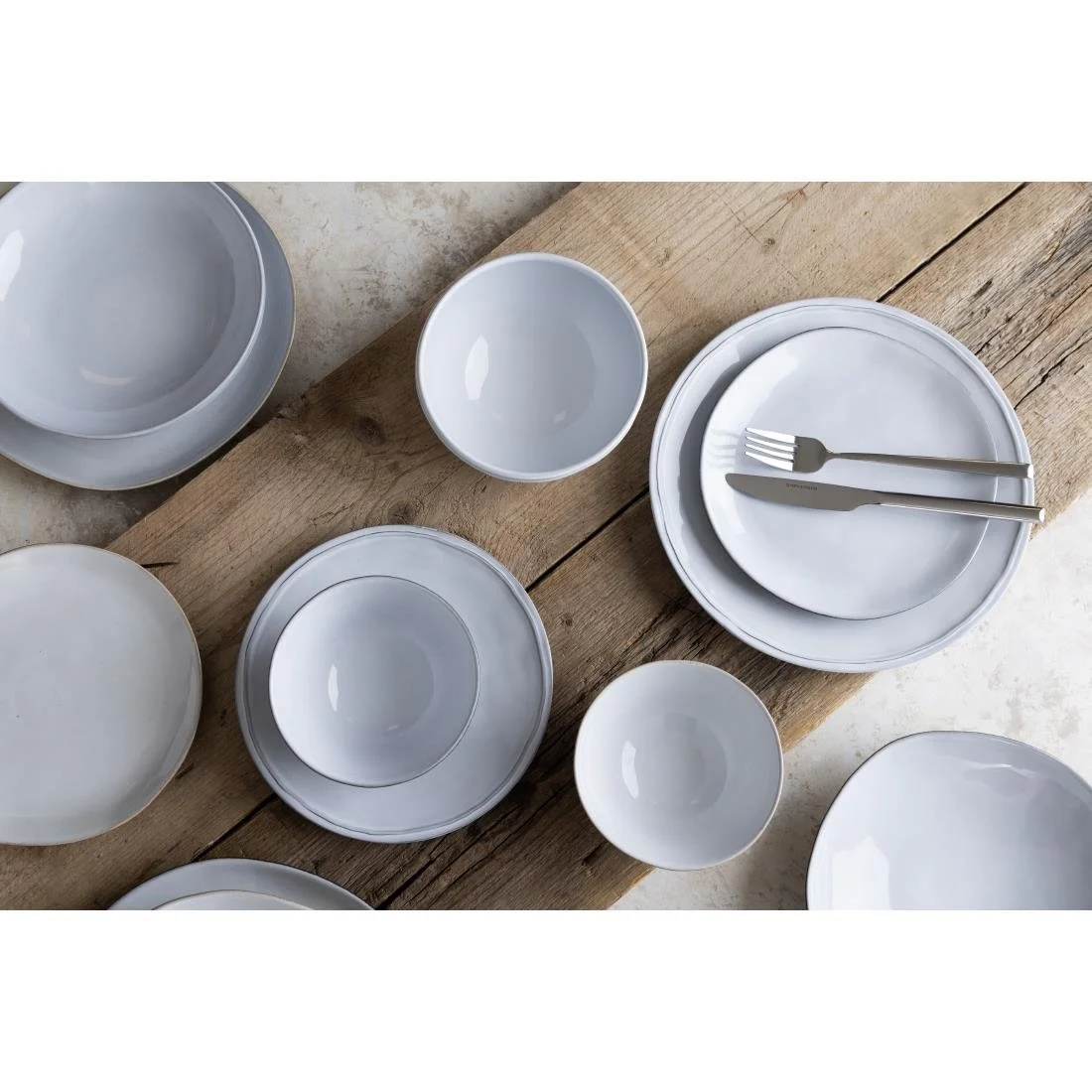 Olympia Raw Recycled Clay Coupe Plates Natural 260mm (6 Pack) - Image 3