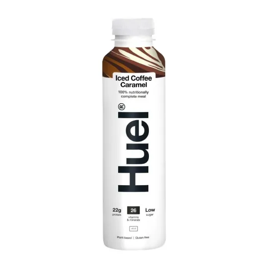 HUEL 100% Nutritionally Complete Meal Drink - Iced Coffee Caramel 500ml (8 pack)