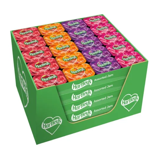 Hartley's Assorted Fruit Jams 20g (100 Pack)