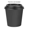 Fiesta Recyclable Hot Cups Single Wall Black 6oz (1000 Pack) - Image 3