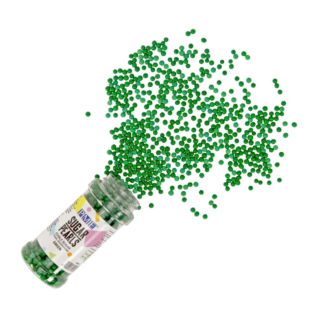 PME Sugar Pearls 100g - Green - Image 4