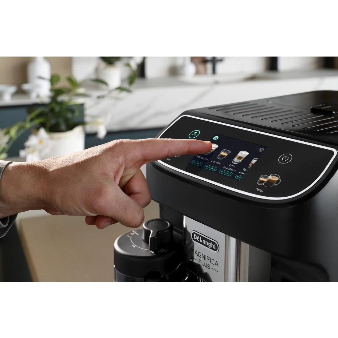 De'Longhi Magnifica Plus Bean to Cup Coffee Machine, ECAM320.60.B - Black - Image 4