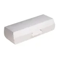 Notpla 8"x3" Clamshell Hot Dog Boxes White (250 Pack) - Image 1