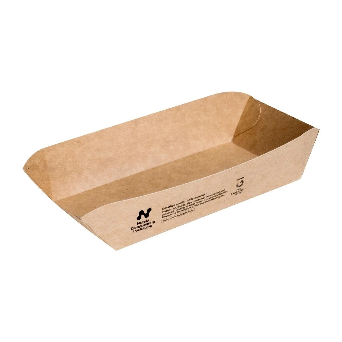 Notpla 8"x5" Rectangular Trays - Kraft (400 Pack) - Image 1