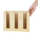 Olympia Cup Organiser Hevea Wood 340x120x240mm - Image 4