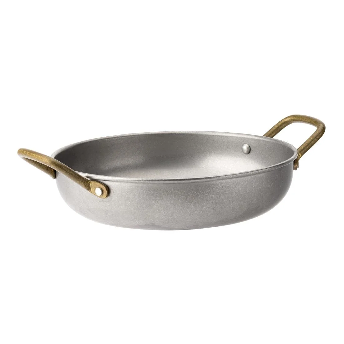 Utopia Vintage Brass Handled Dishes 195mm (6 Pack)