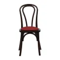 Hoop Back Dining Chairs in Dark Walnut with Shetland Scarlett Seat (2 Pack) - Image 4