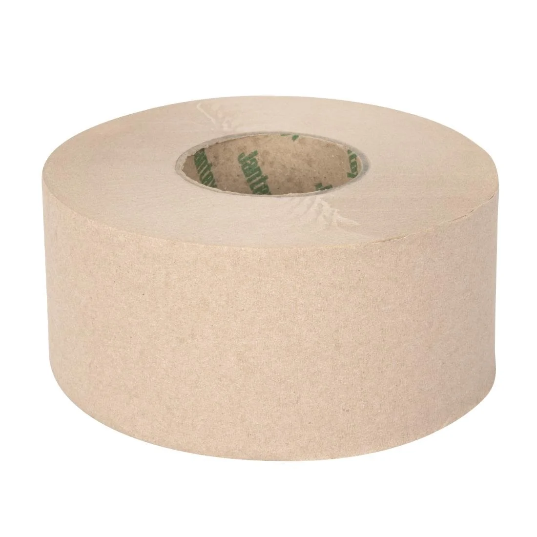 Jantex Green 100% Recycled Mini Jumbo Roll Refill 2ply - 150m (12 Pack) - Image 1