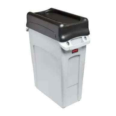 Rubbermaid Slim Jim Swing Black Lid