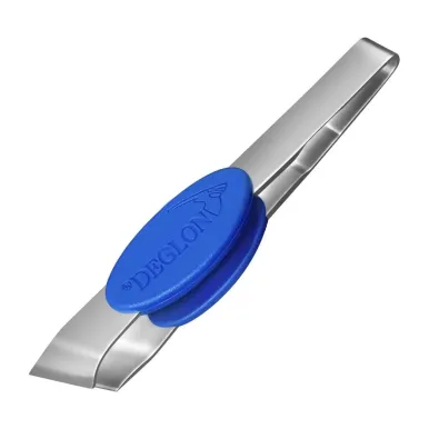 Deglon Angled Fish Bone Tweezers Bevelled Ends 12cm