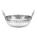 Olympia Table Presentation Hammered Kadai Dish Stainless Steel 170mm - Image 1