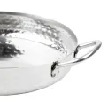 Olympia Table Presentation Handled Dish Stainless Steel Hammered 180mm - Image 5