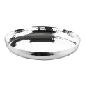 Olympia Hammered Stainless Steel Round Tray 260x35mm - Image 1