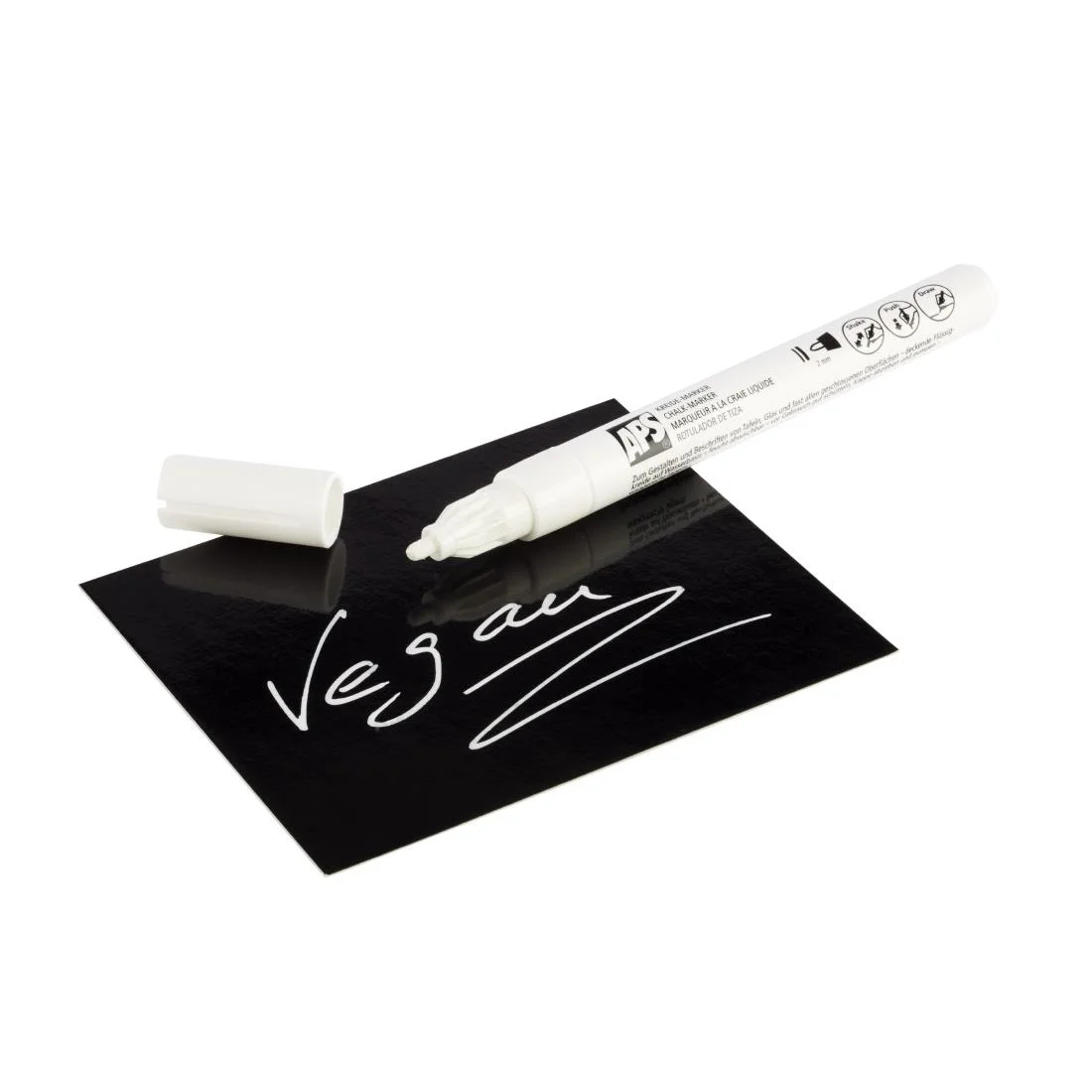 APS Chalk Marker White 10x130mm (2 Pack)