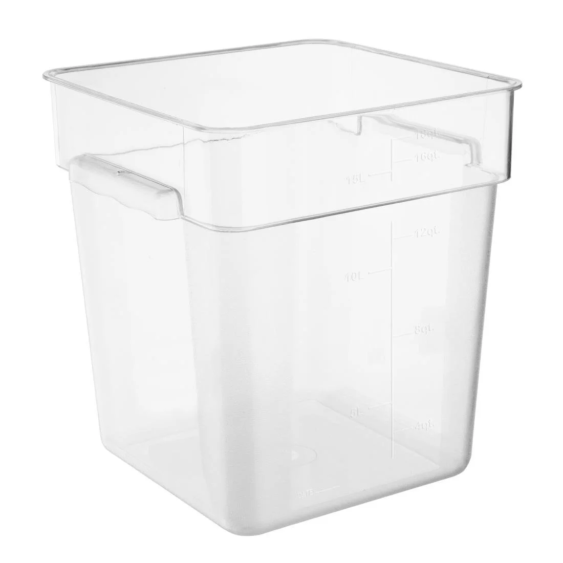 Hygiplas Polycarbonate Square Storage Container 15Ltr - Image 1