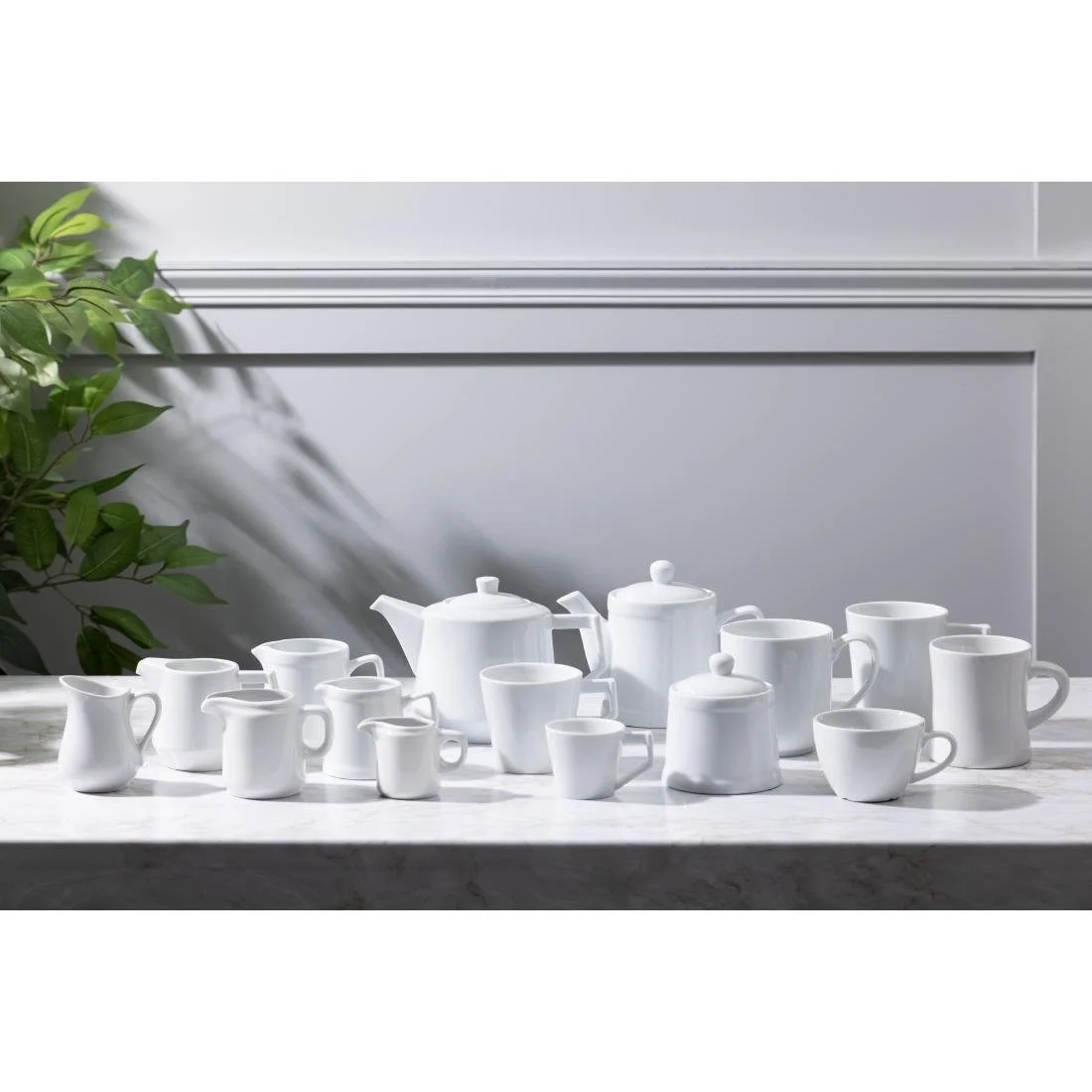 Olympia Whiteware Deco Jugs 200ml (6 Pack) - Image 3
