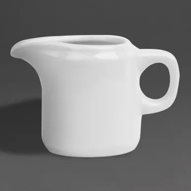 Olympia Whiteware Handled Jugs 130ml (12 Pack)