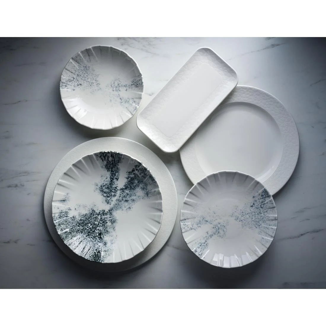 Churchill Smoke Grey Coupe Plates 237mm (6 Pack) - Image 3