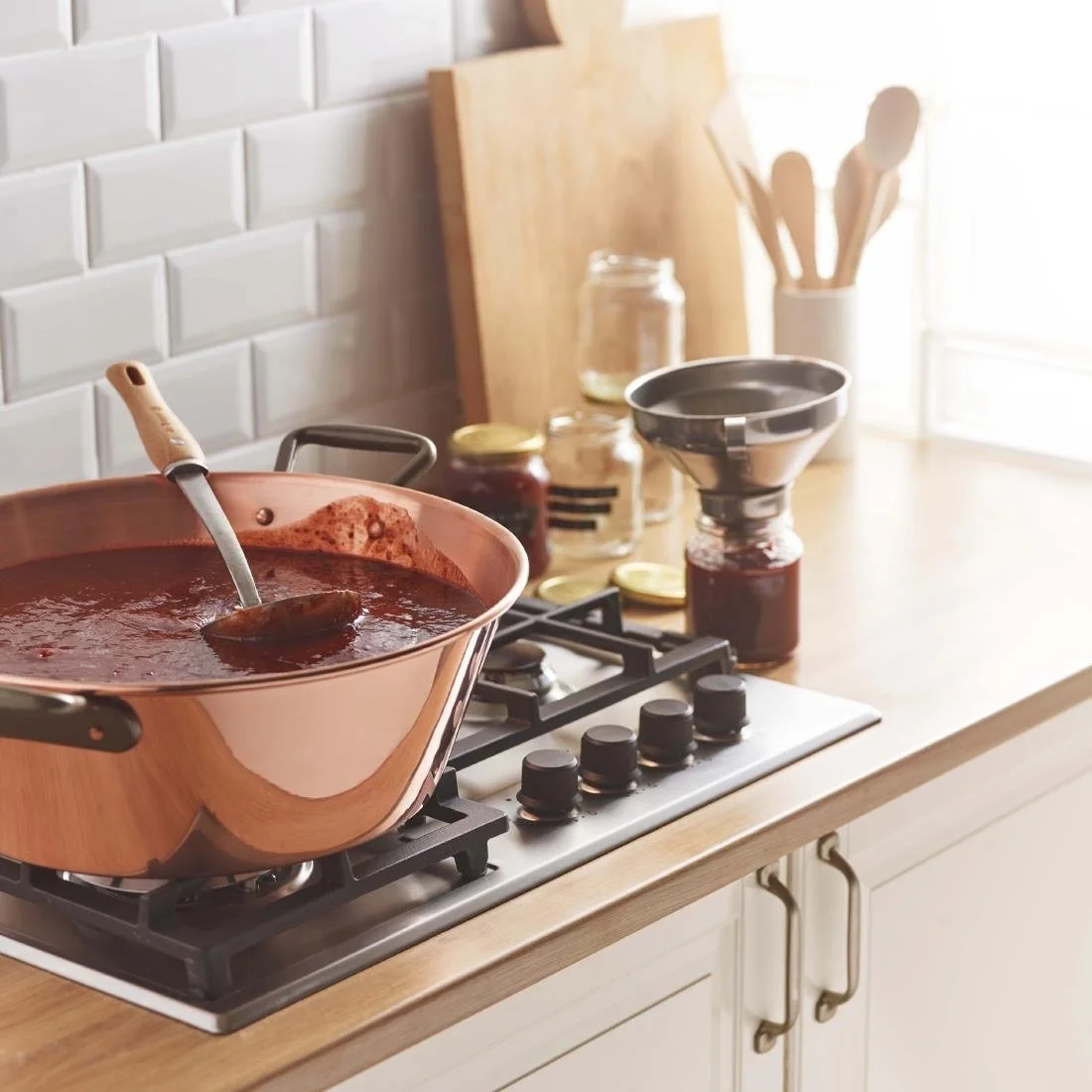 De Buyer Copper Conical Jam Pan 38cm - Image 4
