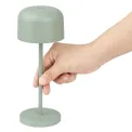 Olympia Siena Table Lamp Round Dome Sage 200mm - Image 5