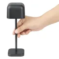 Olympia Lucca Table Lamp Squared Dome Black 200mm - Image 5