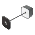Olympia Lucca Table Lamp Squared Dome Grey 300mm - Image 3