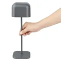Olympia Lucca Table Lamp Squared Dome Grey 300mm - Image 5
