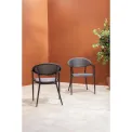 Bolero Santiago Outdoor Armchairs Black (4 Pack) - Image 11