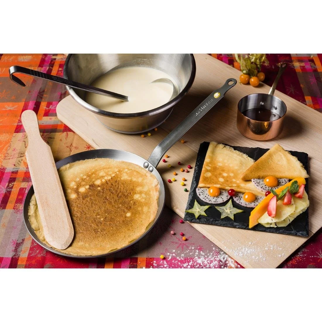 De Buyer Mineral B Steel Round Pancake Pan 26cm - Image 2