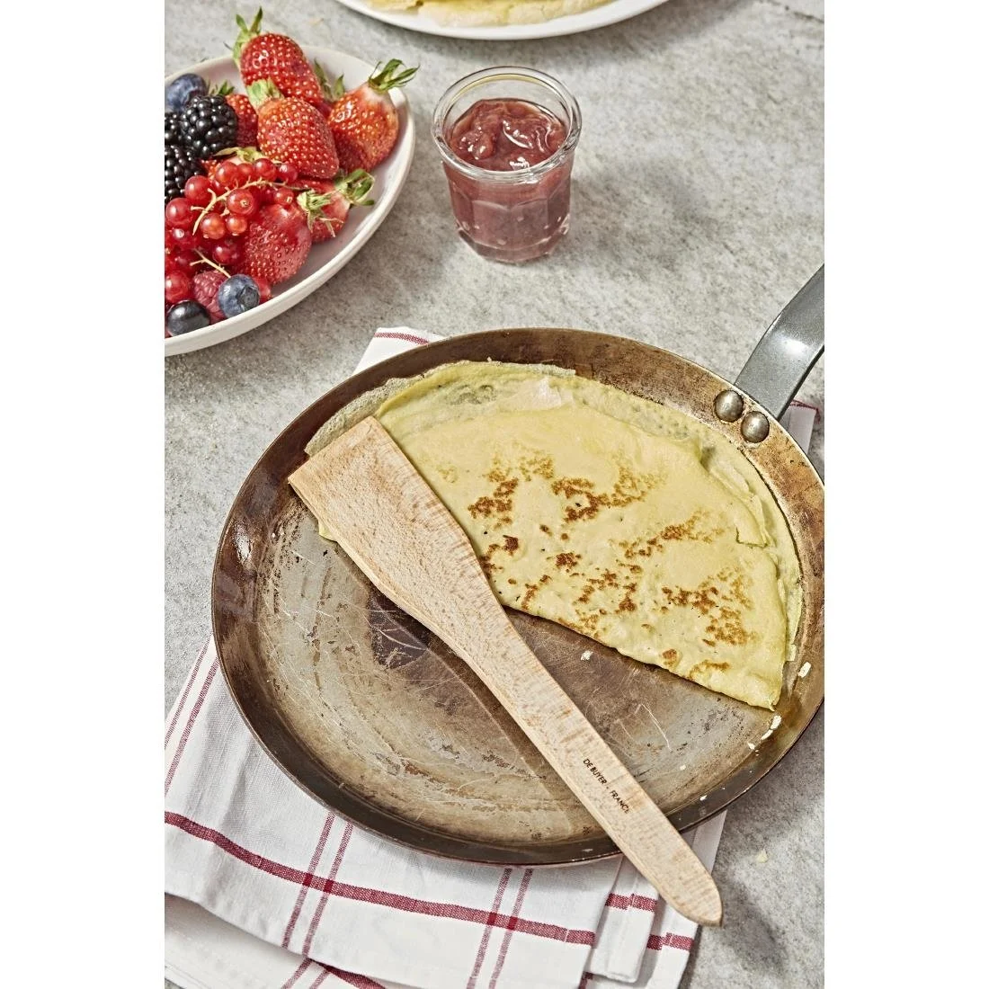 De Buyer Mineral B Steel Round Pancake Pan 26cm - Image 3