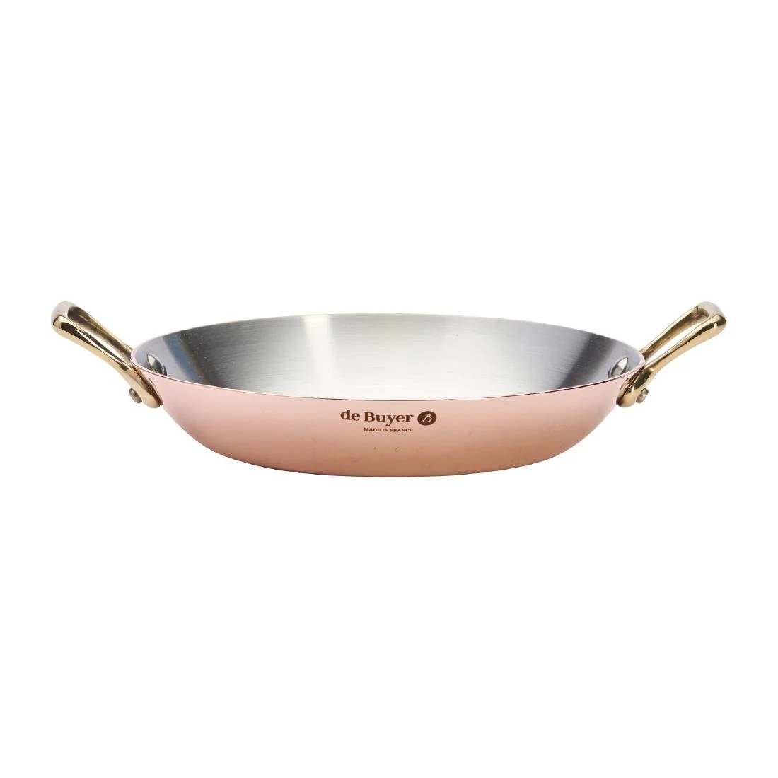 De Buyer Inocuivre Round Dish with Brass Handles 20cm - Image 7