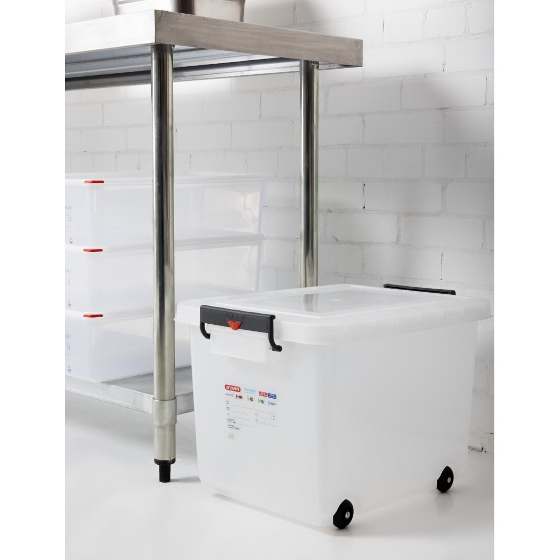 Mobile Food Storage Bin with Lid