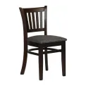 Turin Dining Table with 4 Manhattan Chairs in Dark Walnut with Shetland Smoke - Image 1