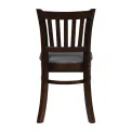 Turin Dining Table with 4 Manhattan Chairs in Dark Walnut with Shetland Smoke - Image 5