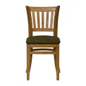 Turin Dining Table with 4 Manhattan Chairs in Weathered Oak with Shetland Forest - Image 3