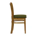 Turin Dining Table with 4 Manhattan Chairs in Weathered Oak with Shetland Forest - Image 4