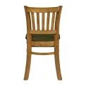 Turin Dining Table with 4 Manhattan Chairs in Weathered Oak with Shetland Forest - Image 5