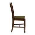 Lattice Back Dining Chairs in Vintage Wood with Shetland Forest Seat (6 Pack) - Image 4