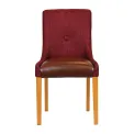 Bath Soft Oak Dining Chairs with Scarlett Back & Espresso Seat (6 Pack) - Image 2