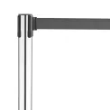 Bolero Polished Stainless Steel Black Strap Barriers 3m (2 Pack) - Image 4