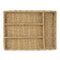 Olympia Polywicker Cutlery Organiser Light Brown 340x250mm - Image 3