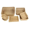 Olympia Polywicker Cutlery Organiser Light Brown 340x250mm - Image 4