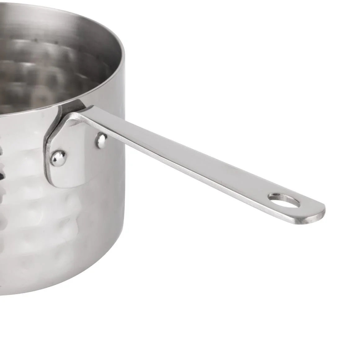 Olympia Table Presentation Mini Saucepan Hammered 90mm - Image 5