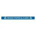 Jantex Slim Bin Lid Label - Mixed Paper & Card - Image 1