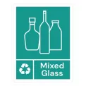 Jantex Slim Bin Label - Mixed Glass - Image 1