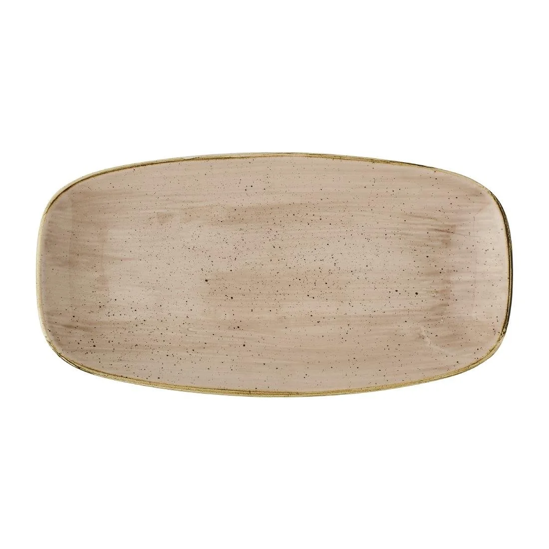 Churchill Stonecast Truffle Chef's Oblong Plates 298x152mm (12 Pack)