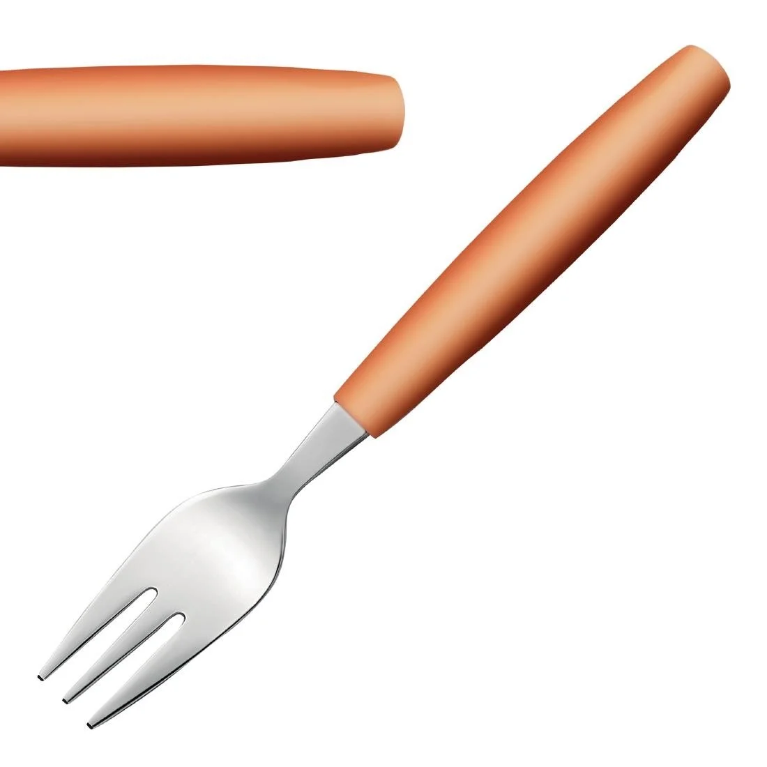 Amefa PIXEL Cake Forks Orange (12 Pack) - Image 1